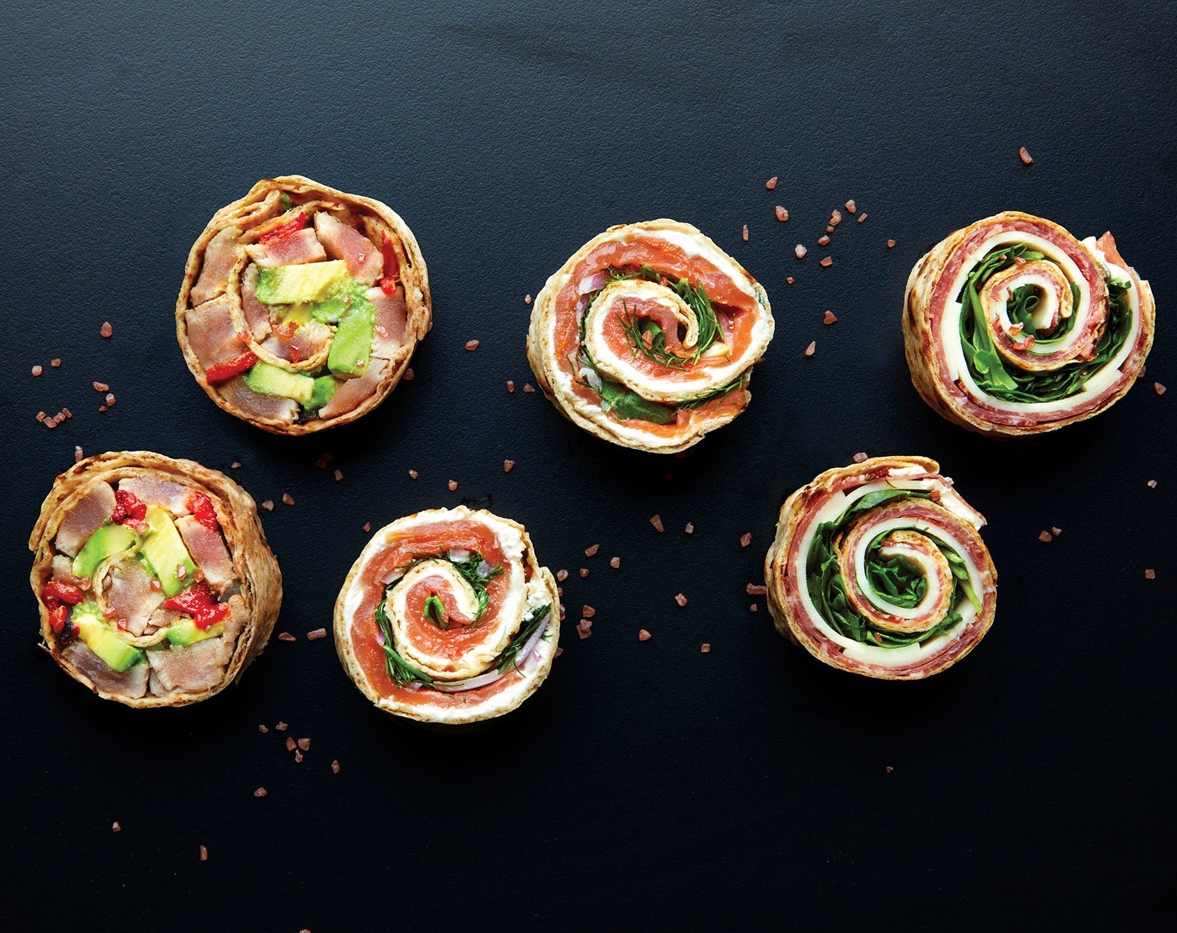 Tuna & Avocado Pinwheels – Brooklyn Bred