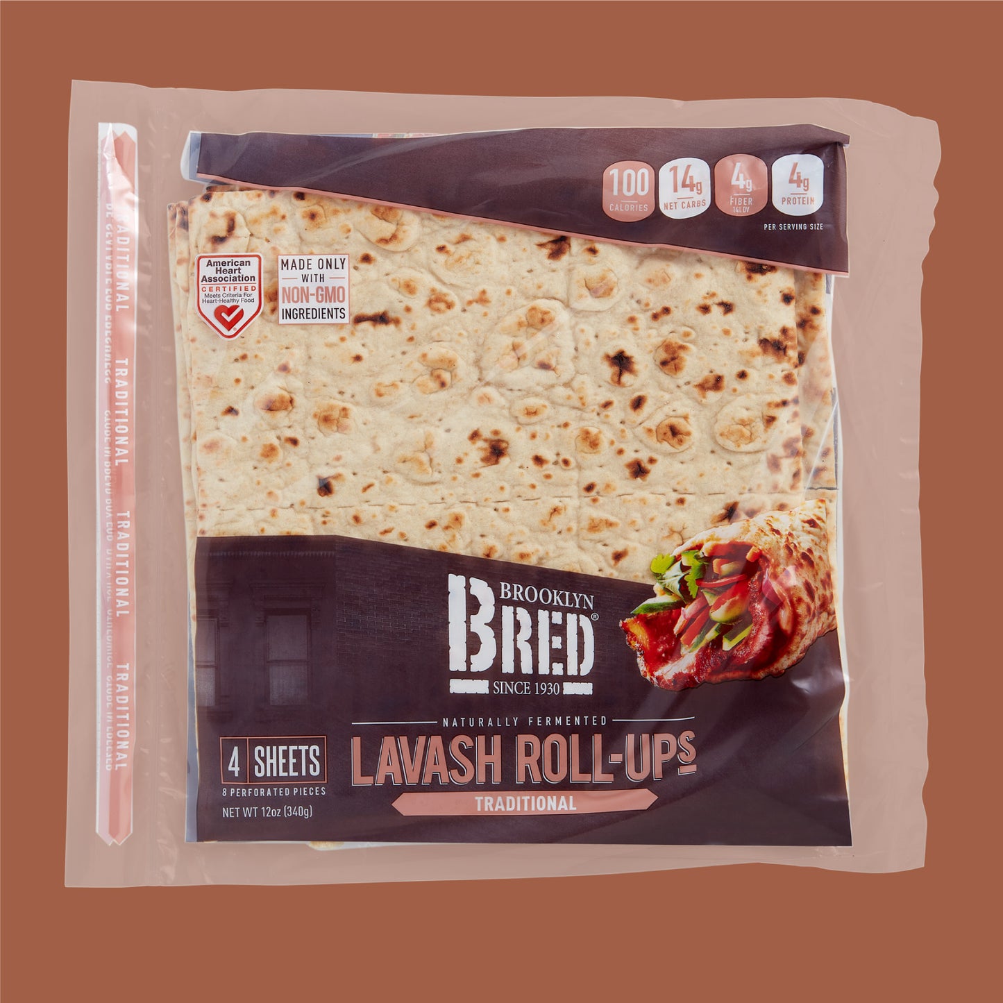 Brooklyn Bred Lavash Roll-Ups for easy weeknight family dinners or delicious lunchtime wraps