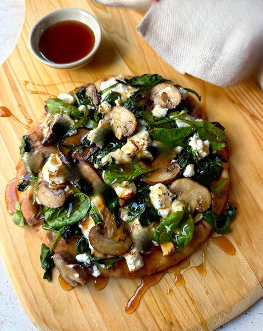 Florentine Pizza with Hot Honey