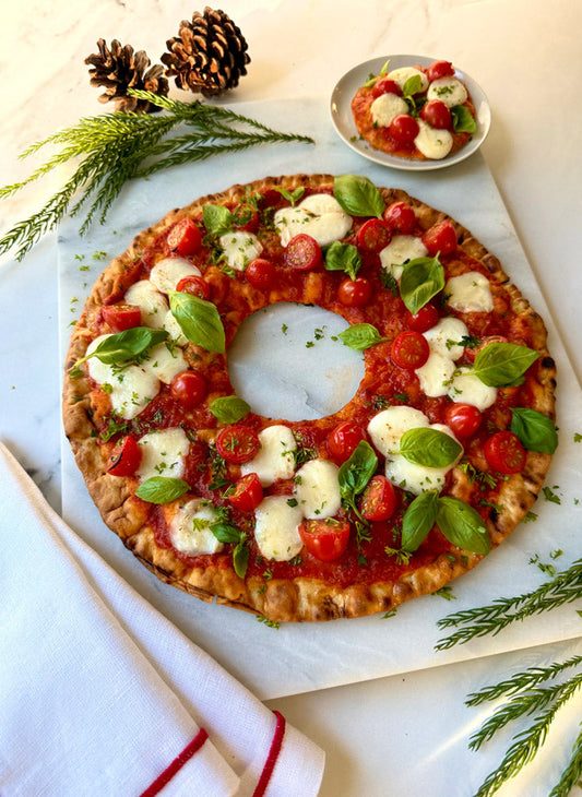Holiday Wreath Pizza
