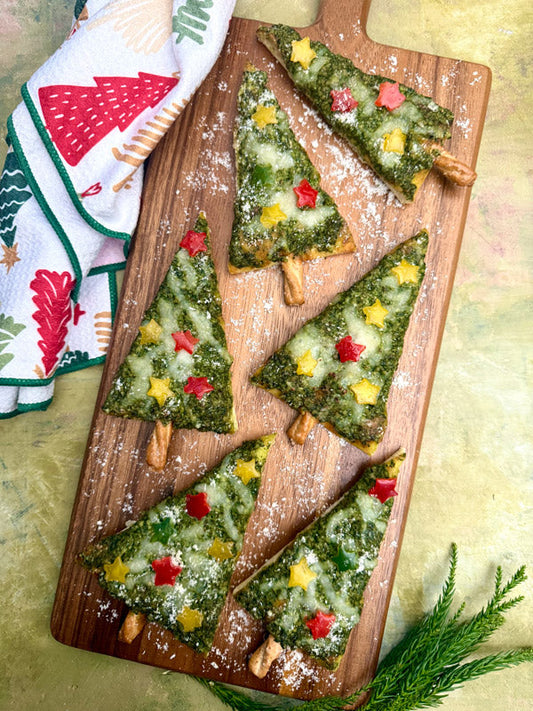 Pesto-Parmesan Holiday Trees