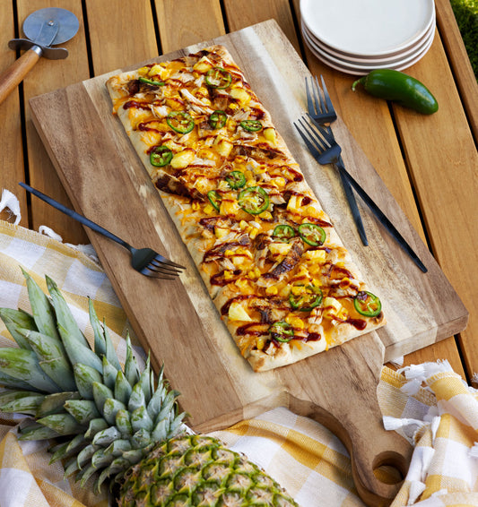 Pineapple BBQ Chicken Pizza