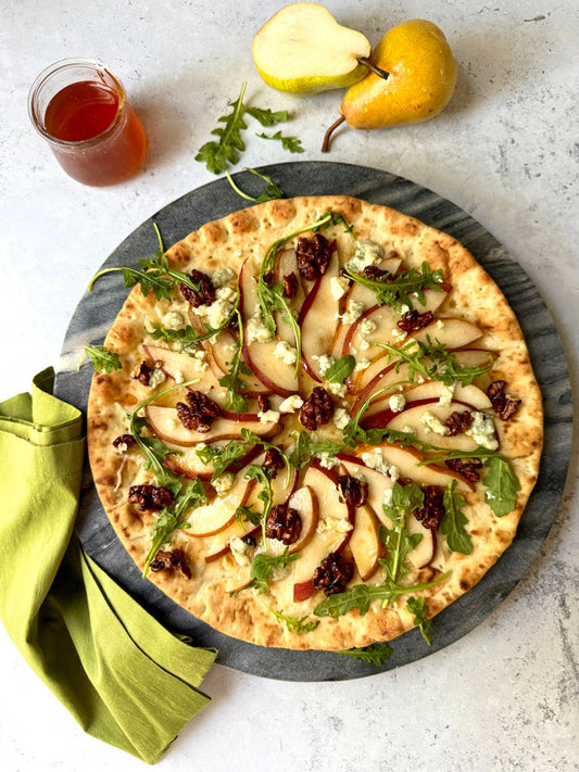 Sweet and Savory Pear-Gorgonzola Pizza