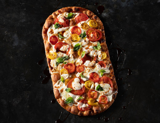 Tri-Color Tomato Margherita Pizza