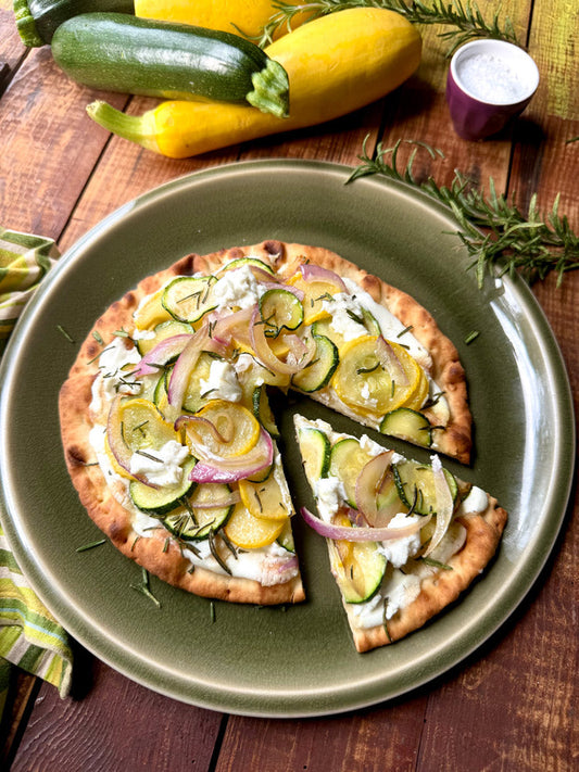 Farmer's Market Zucchini Pizza