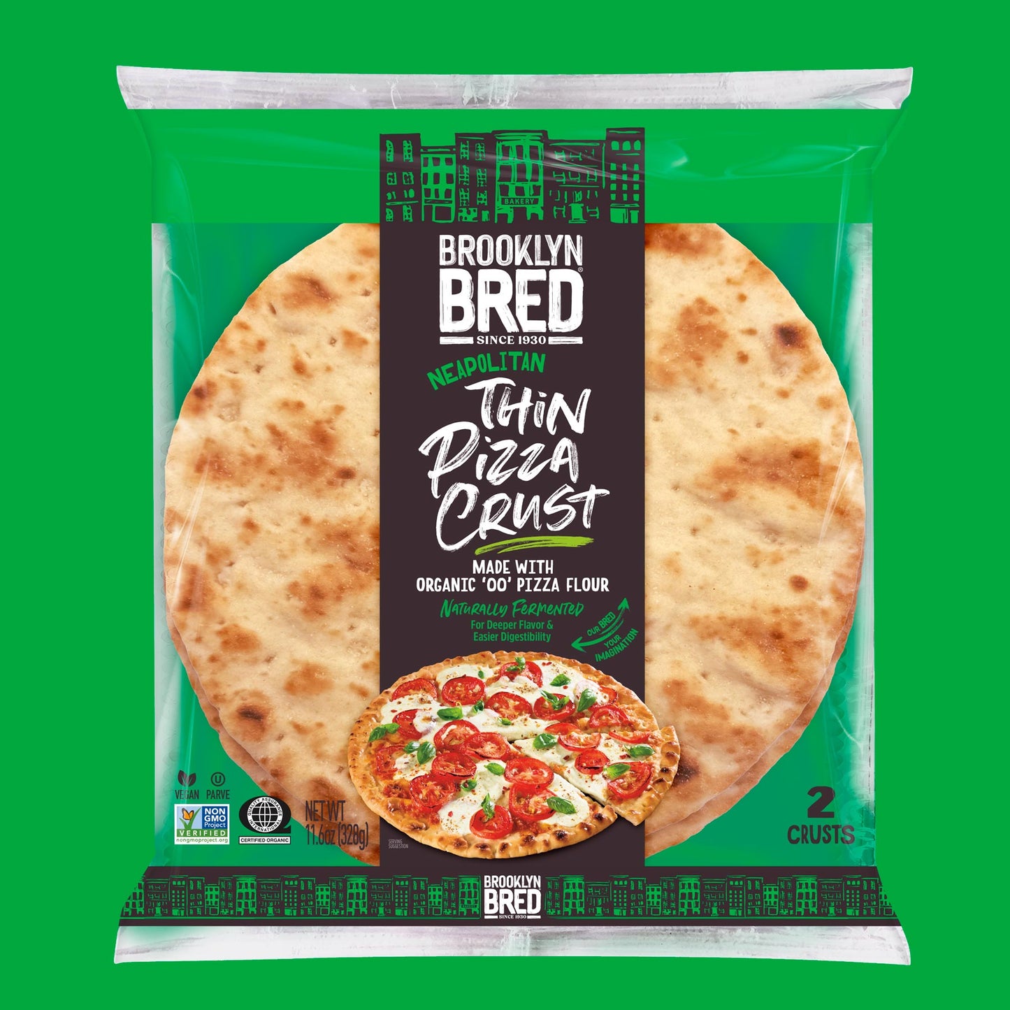 Neapolitan Thin Pizza Crust - Made with Organic ‘00’ Flour