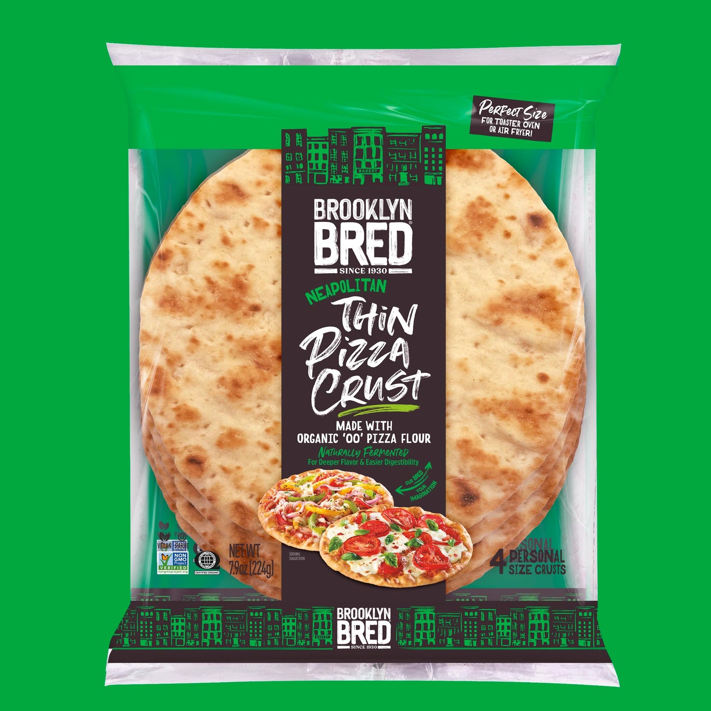 Neapolitan Thin Pizza Crust - Made with Organic ‘00’ Flour