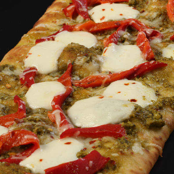 Brooklyn Bred Pizza Crust Pesto with Roasted Red Pepper Pizza