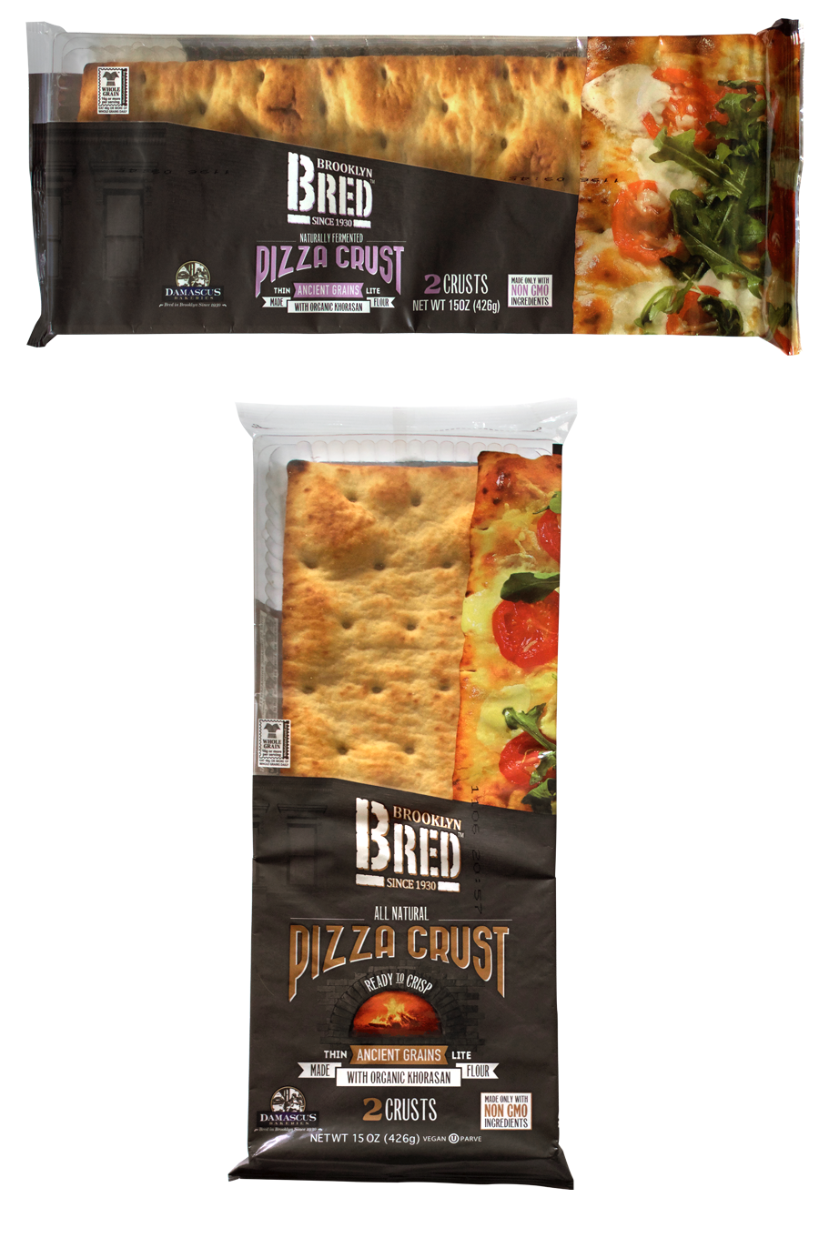 Brooklyn Bred Pizza Crust Ancient Grains Product Package